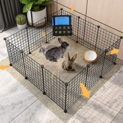 Small Animal Feeding Station For Guinea Pigs Hay Bags 30 * 28 Cm Pet Food Containers