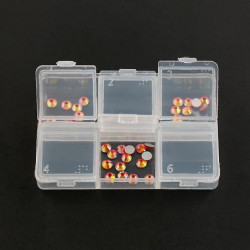 12 Plus 24 grille Bijoux réglables Boucle d’oreille Conteneur Boîte de rangement