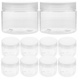 10pcs Transparent Storage Box Sealing PET Candy Storage Holder Household Sealed Containers