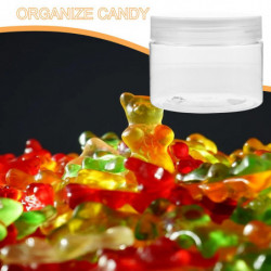 10pcs Transparent Storage Box Sealing PET Candy Storage Holder Household Sealed Containers