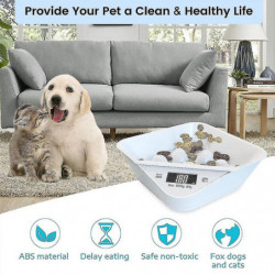 Dog Bowl With Electronic Scale, Multifunctional Small Animal Slow Feeding Bowl