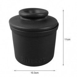 Butter Jar Ceramics Food Grade No Odor Leakproof Thick with Lid Dustproof Moisture-wicking Keep