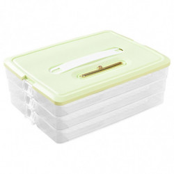 Food Storage Box Large Capacity Multi-layer Food Grade Non-Stick Transparent Fresh-keeping BPA Free