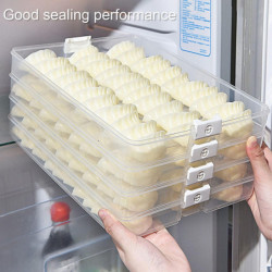 Food Storage Box Large Capacity Multi-layer Food Grade Non-Stick Transparent Fresh-keeping BPA Free