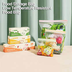 15/20/30Pcs Food Sealing Bag Food Grade Zipper Thickened Reusable Clear Leakproof Dishwasher Safe Refrigerator [...]