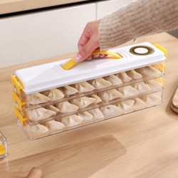 Dumpling Box Refrigerator Food Dumpling Container Multi Layers Large Capacity Transparent Fresh-keeping Stackable [...]