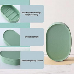 4-Pack Portable Travel Soap Container with Lid - Soap Dish for On-the-Go（4 Yellow Orange）