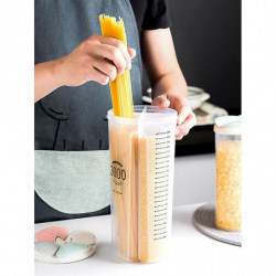 Petal flip-top grain storage box-Four compartments 2500ml