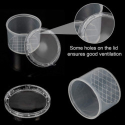 30 Pièces Piège À Insectes Visionneuse Transparent Petit Animal Conteneur Petite Cage Loupe Boîte Conteneur-XinHan