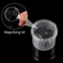 30 Pièces Piège À Insectes Visionneuse Transparent Petit Animal Conteneur Petite Cage Loupe Boîte Conteneur-XinHan