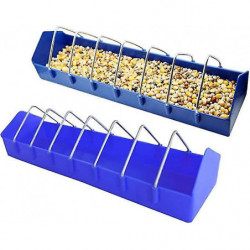 Chicken Feeder Trough - Plastic Poultry Feeder Rack Bird Food Dispenser Storage Trough Container Pigeon [...]