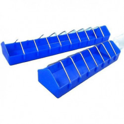 Chicken Feeder Trough - Plastic Poultry Feeder Rack Bird Food Dispenser Storage Trough Container Pigeon [...]