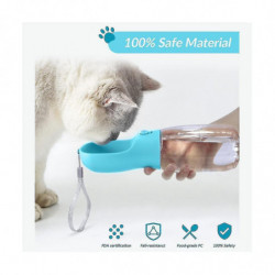 2-in-1 Dog Water Bottle,leak Proof Portable Pet Water Bottle With Food Container,outdoor Portable W
