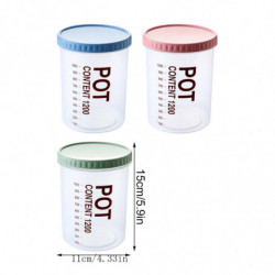 Transparent Food Storage Snack Cans Plastic Grain Storage Sealed Cans