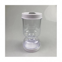 Pickle And Olive Hourglass Jars - Pickle Jar With Strainer Flip Lid, Pickle Jar For Airtight Food S