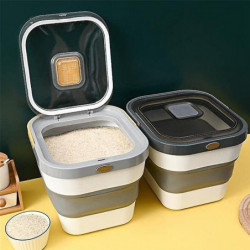 Récipient alimentaire de riz, pliable étanche à l’air 15 Lb Distributeur de friandises pour animaux de compagnie [...]