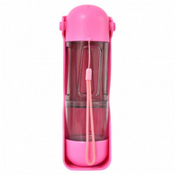 Multifonctionnel Extérieur Pet Water Bottle Portable Dual Use Pet Food Water Container Pet Dog Cat Supplies