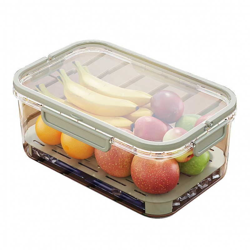 Portable Fresh-keeping Box with Handle Reusable Leak-Proof Food Container for Food Preparations