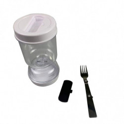 Pot de sablier à cornichons et olives, pot à ramassage de cornichons, séparateur de jus, pot de cornichons avec [...]