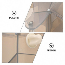 Mangeoire pour perroquets Bol de nourriture pour oiseaux Récipient de nourriture pour perroquets Bol [...]