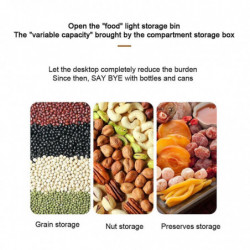 Simple Style Grain Container Clear Kitchen Food Storage Can Home Dorm Supply