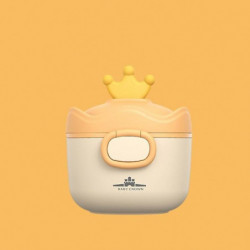 Crown Shape Baby Milk Powder Box Portable Large Capacity Milk Powder Container Food Storage Box - Si
