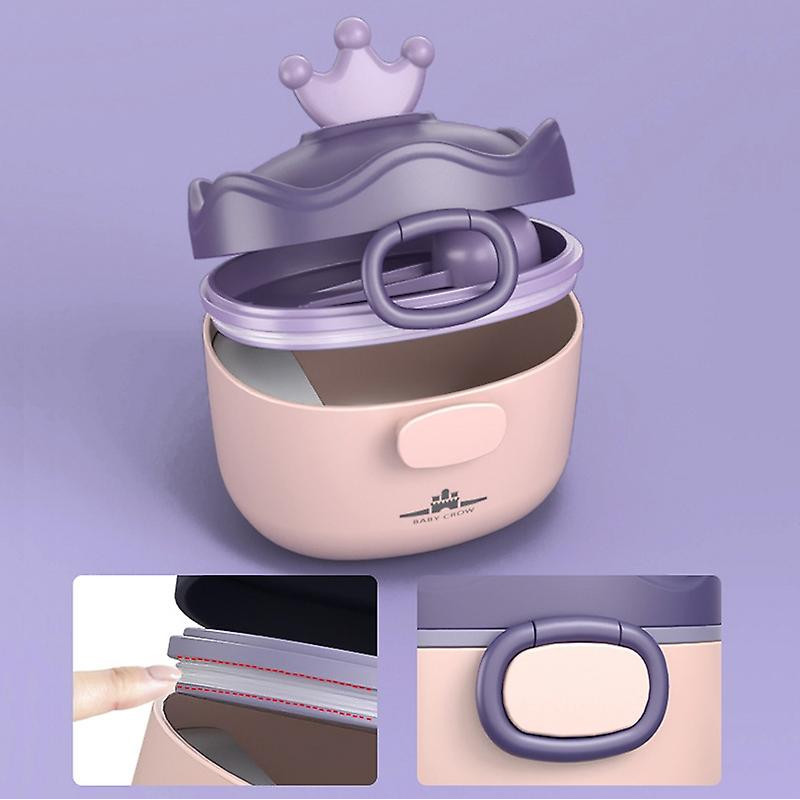 Crown Shape Baby Milk Powder Box Portable Large Capacity Milk Powder Container Food Storage Box - Si Crown Shape Baby Milk Powder Box Portable Large Capacity Milk Powder Container Food Storage Box - Si