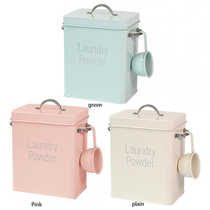 Boîte de stockage de poudre à linge carrée pour le bain à domicile à l’aide de grains de farine de riz Récipient [...]