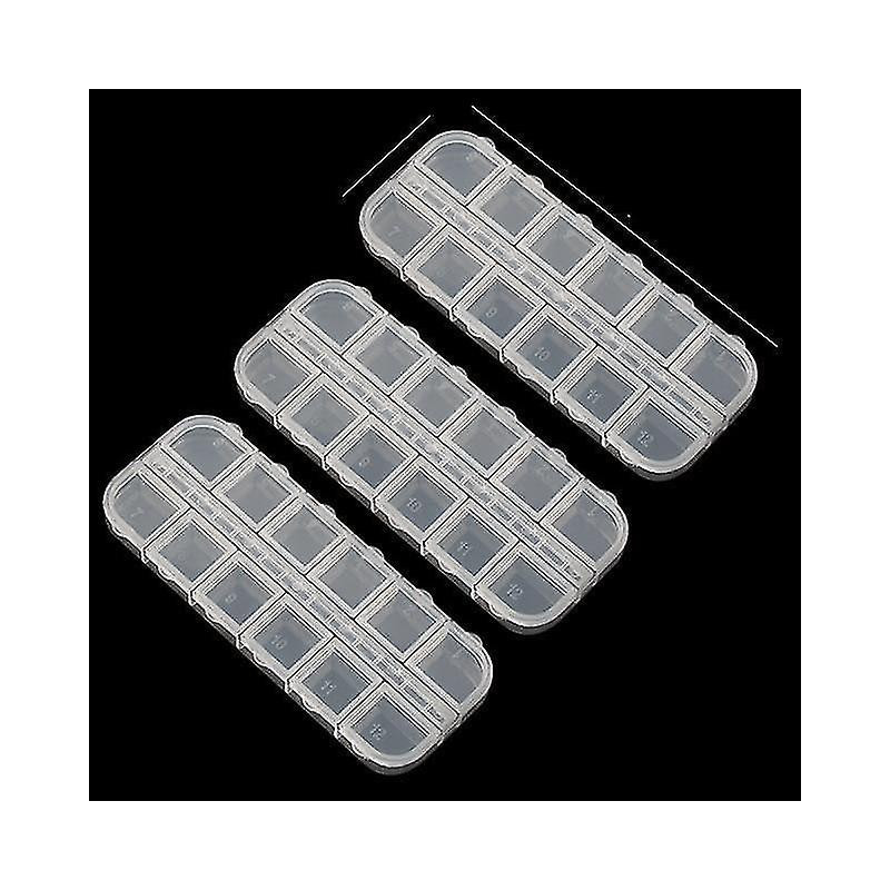 12 fentes x 3 pièces Bijoux réglables Boucle d’oreille Bac Conteneur Boîte de rangement 12 fentes x 3 pièces Bijoux réglables Boucle d’oreille Bac Conteneur Boîte de rangement