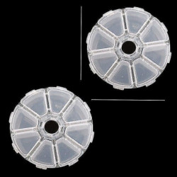 8 fentes x 2 pièces Bijoux réglables Boucle d’oreille Boîte de rangement