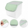 1pc Clamshell Rice Storage Box Large-capacity Snack Organizer Containing Box