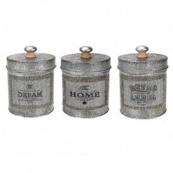 Retro Metal Jar Organizer Desktop Sundries Box Kitchen Tableware Nuts Jar Shootings Props