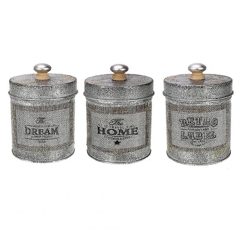 Retro Metal Jar Organizer Desktop Sundries Box Kitchen Tableware Nuts Jar Shootings Props