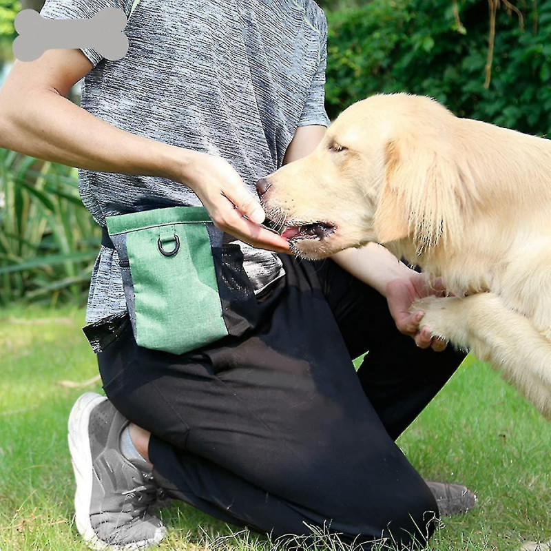 Dog Treat Pouch Portable Dog Treat Bag For Training Dog Dog Treat Pouch With Magnet With Adjustable Waist Belt