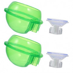 2pcs Reptile Feeders Anti-escape Lizard Food Container Crawling Pet Feeding Tool