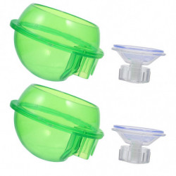 2pcs Reptile Feeders Anti-escape Lizard Food Container Crawling Pet Feeding Tool