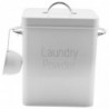 5l Beautiful Powder Laundry Powder Boxes Storage With Scoop White