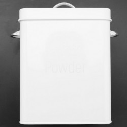 5l Beautiful Powder Laundry Powder Boxes Storage With Scoop White