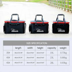 Live Fish Lure Bucket Pliable Fish Bucket Practical Water Container pour la randonnée