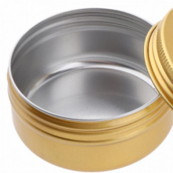 5pcs Empty Makeup Aluminum Pot Jar Tin Lip Balm Container Storage Box 150ml