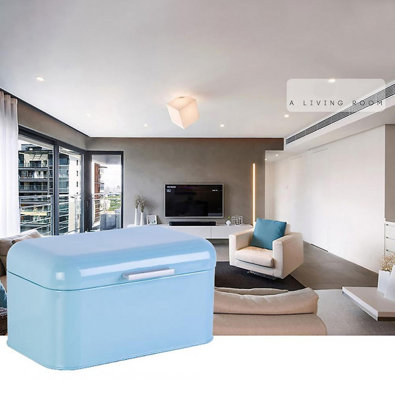 Home Office Metal Storage Box Bread Shape Large Capacity Container Organizer
