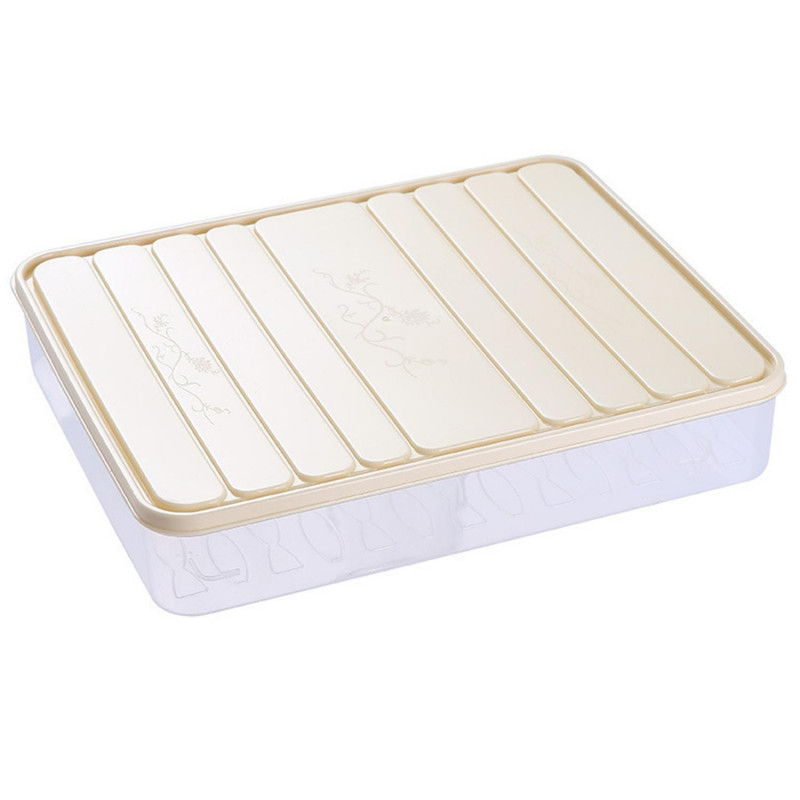 Dumpling Storage Box Large Capacity Refrigerator Organizer Transparent Food Storage Box for Home Kit