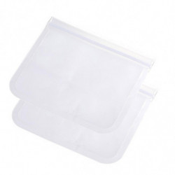 2Pcs Transparent Food Freezer Bag EVA Fresh-keeping Bag Refrigerator Vegetable & Fruit Self Sealing