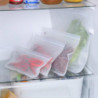 2Pcs Transparent Food Freezer Bag EVA Fresh-keeping Bag Refrigerator Vegetable & Fruit Self Sealing