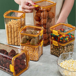 Food Container Transparent Large-capacity Good Sealing Food Fruit Fresh-keeping Box with Lid Kitchen