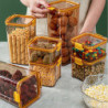 Food Container Transparent Large-capacity Good Sealing Food Fruit Fresh-keeping Box with Lid Kitchen
