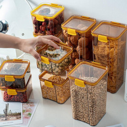 Food Container Transparent Large-capacity Good Sealing Food Fruit Fresh-keeping Box with Lid Kitchen