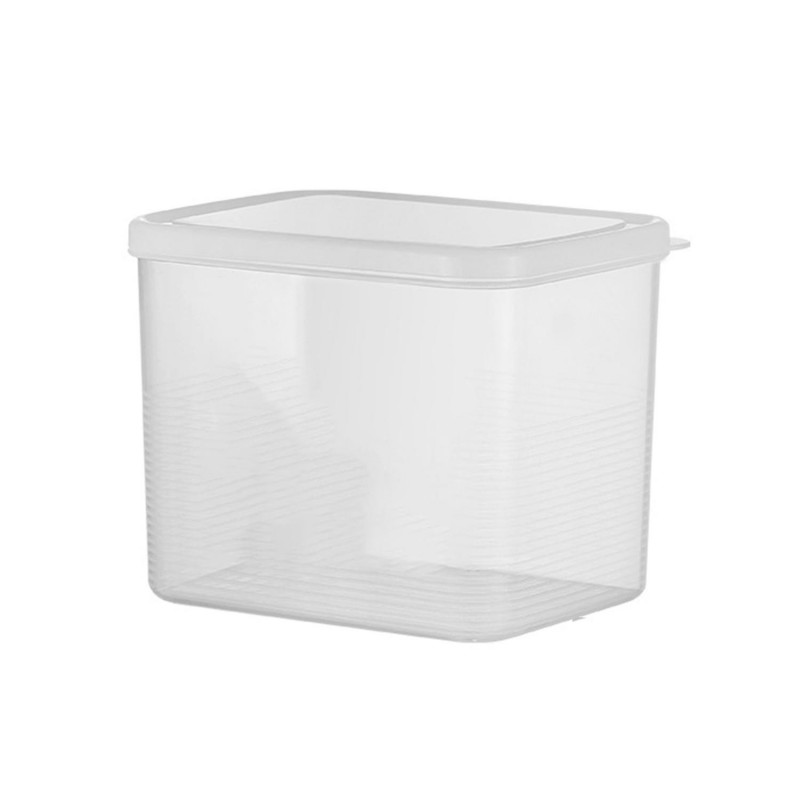 Food Storage Box Large Capacity Reusable Good Sealing with Lid Visible Dustproof Transparent Bread S