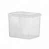 Food Storage Box Large Capacity Reusable Good Sealing with Lid Visible Dustproof Transparent Bread S