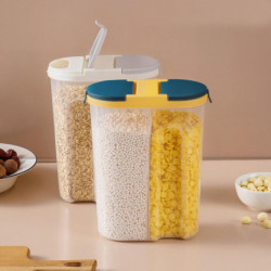 Large Capacity Food Canister Space-saving PP Durable Cereal Grain Storage Jar Kitchen Tools